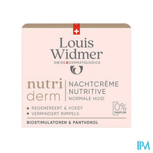 Afbeelding in Gallery-weergave laden, Widmer Nutriderm Nachtcreme Nutritive Zonder Parfum 50ml