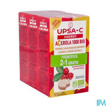 Afbeelding in Gallery-weergave laden, Upsa C Energy Acerola 1000mg Kauwtabl 30x3 2+1prom