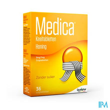 Load image into Gallery viewer, Medica Keeltabletten Honing 36 zuigtabletten
