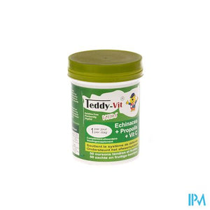 Teddy Vit Echinacea+propolis+vit C Beertjes 50