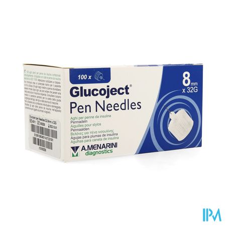 Glucoject Pen Needles 8mm 32g