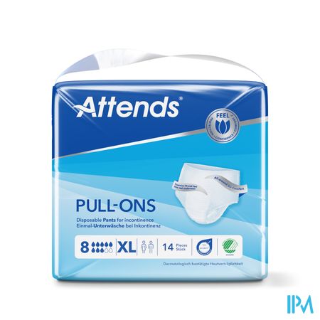 Attends Pull On 8 Slip Xl 1x14