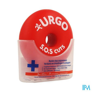 Urgo Sos Cuts Verband 3m X 2,5cm