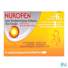 Charger l'image dans la galerie, Nurofen Kind 60mg Suppo 10x60mg
