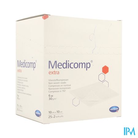 Medicomp 10x10cm 6l. St. 25x2 P/s