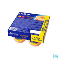 Delical Creme Dessert Hp-hc Z/lact.abrikoos 4x125g