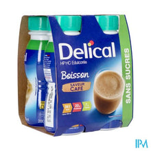 Afbeelding in Gallery-weergave laden, Delical Melkdrank Z/suiker Koffie 4x200ml

