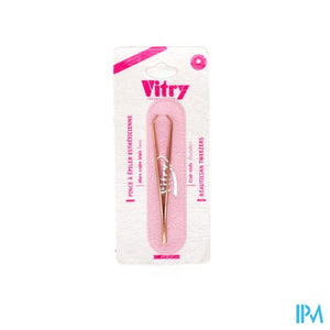 Epileerpincet Krab Schuin Inox Verguld