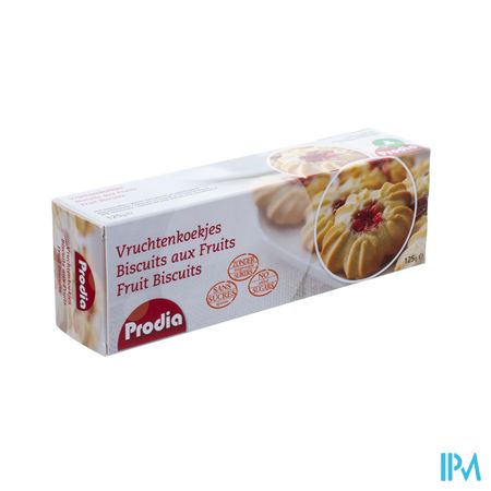 Prodia Vruchtenkoekje + Zoetstof 125g 6265