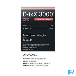 D-ixx 3000 Zinc Softcaps 120