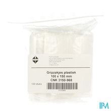 Load image into Gallery viewer, Gripzakje Plastiek 100x150mm 100 Pontos
