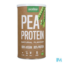 Afbeelding in Gallery-weergave laden, Purasana Vegan Erwrt Protein 80% Naturel Bio 400g
