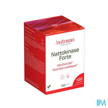 Afbeelding in Gallery-weergave laden, Nattokinase Forte Caps 100+caps 20 Gratis Nutrisan
