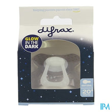 Afbeelding in Gallery-weergave laden, Difrax Fopspeen Natural 20m+ Glow
