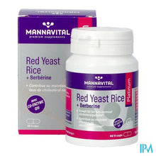 Afbeelding in Gallery-weergave laden, Mannavital Red Yeast Rice+berberine Plat.v-caps 60
