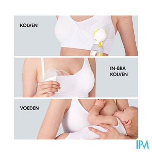 Medela Beha Kolven&voeden 3in1 S Wit