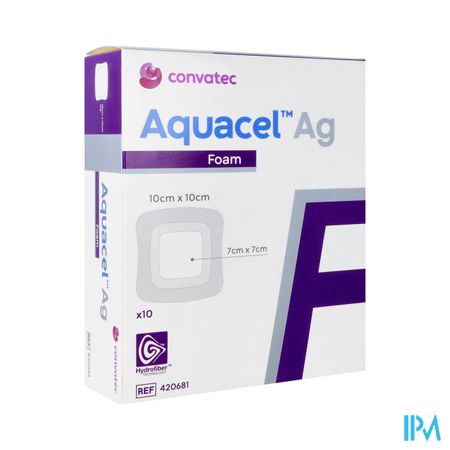 Aquacel Ag Foam Adhesief 10x10cm 10