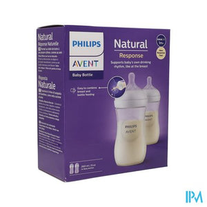 Philips Avent Natural 3.0 Zuigfles Duo 2x260ml