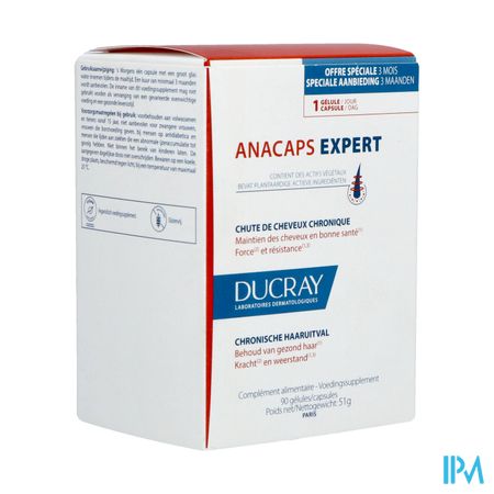 Ducray Anacaps Expert Progres. Haarutival Caps 90