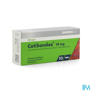Cetirizine Sandoz Tabl 50 X 10mg