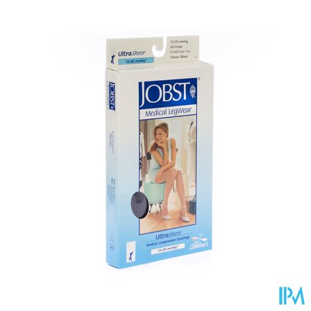 Jobst Ultrasheer Comf.k1 Kniekous Cl.black S