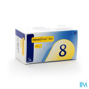 Novofine Ster Naald 8mm/30g 100 St