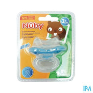 Nuby Silicone bijtspeen Gum-Eez - 0m+