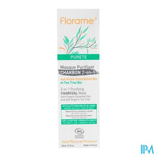 Charger l'image dans la galerie, Florame Masque Purifiant Charbon 2en1 Bio 65ml

