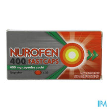 Afbeelding in Gallery-weergave laden, Nurofen 400 Fastcaps 400mg Pi Pharma Caps 20 Pip
