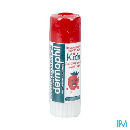 Dermophil Berscherming Lippen Kids Aardbei Stick4g