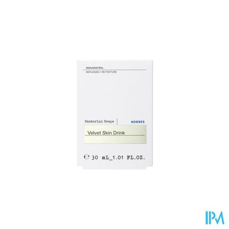 Korres Kf Fluweel. Huiddrank.santorini Druif 30ml