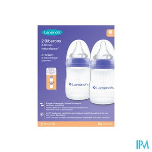 Lansinoh Zuigfles Natural Wave 2x160ml