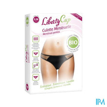 Afbeelding in Gallery-weergave laden, Libertycup Satijn Zwart Menstruatieslip S/m 36-38
