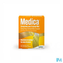Charger l'image dans la galerie, Medica Keeltabletten Honing 36 zuigtabletten
