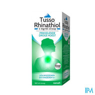 Tusso Rhinathiol 2mg/ml Siroop Volw Z/suiker 180ml