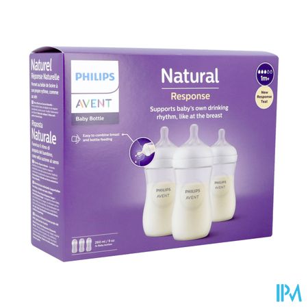 Philips Avent Natural 3.0 Zuigfles Trio 3x260ml