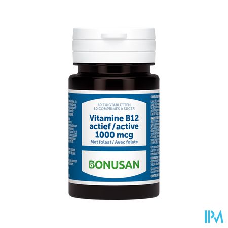 Vitamine B12 Actief 1000mcg Zuigtabl 60 Bonusan