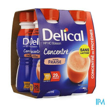 Afbeelding in Gallery-weergave laden, Delical Geconcentr. Aardbei 4x200ml
