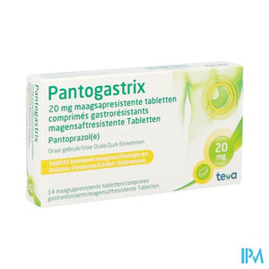 Pantogastrix Teva 20mg Maagsapresist Tabl 14x20mg