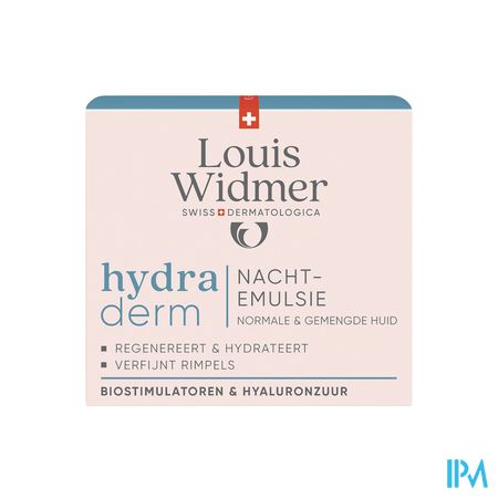 Widmer Hydraderm Nachtemulsie Zonder Parfum 50ml