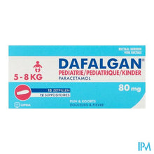 Afbeelding in Gallery-weergave laden, Dafalgan Pediatrie 80mg Suppo 12
