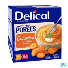 Load image into Gallery viewer, Delical Puree Wortelen Hphc 4x200g
