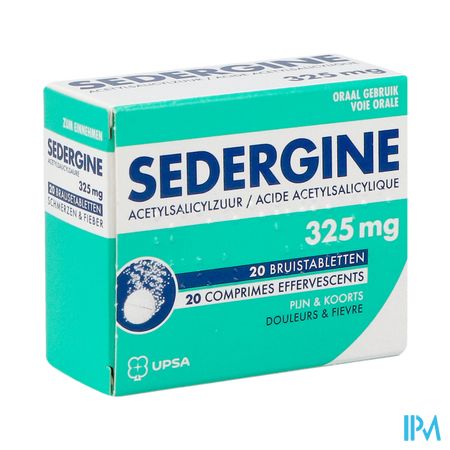 Sedergine 325mg Bruistabl 20 Nf