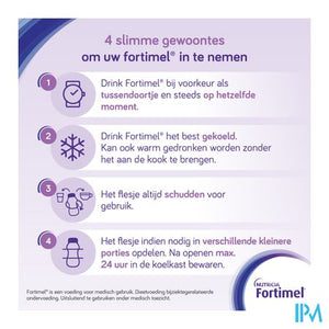 Fortimel Extra Aardbei Flesjes 4x200ml