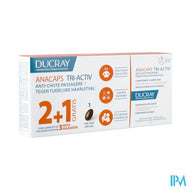 Ducray Anacaps Tri-activ Caps 3x30 2+1 Gratis