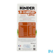 Afbeelding in Gallery-weergave laden, Fisher Kinder B-complex + Zink Siroop 125ml
