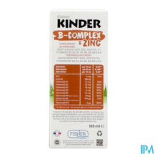 Afbeelding in Gallery-weergave laden, Fisher Kinder B-complex + Zink Siroop 125ml
