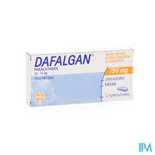 Charger l'image dans la galerie, Dafalgan 150mg Suppos 12 Kleine Kinderen
