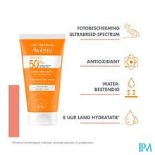 Afbeelding in Gallery-weergave laden, Avene Zon Spf50+ Creme Zonder Parfum 50ml
