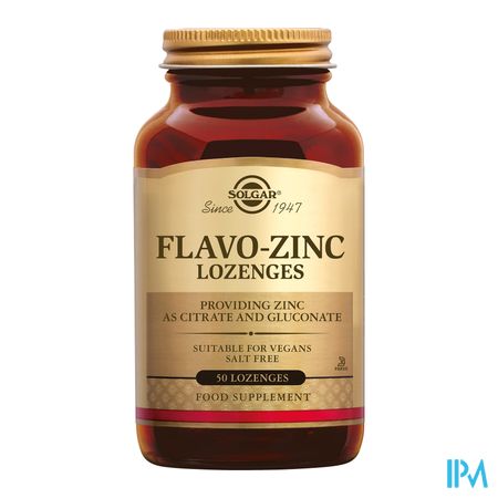 Solgar Flavo Zinc Lozenges Zuigtabl 50